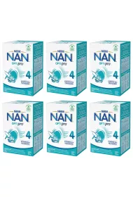 Nestle Nan Optipro 4 Junior Produkt na bazie mleka dla dzieci po 2. roku Zgrzewka 6 x 650 g