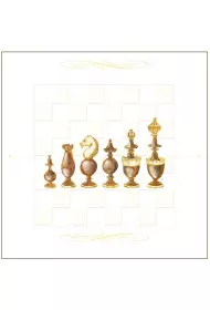 DaVinci Karnet G05 41A 039 + koperta Szachy drewnian 16x16 cm