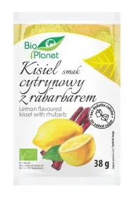 Bio Planet Kisiel o smaku cytrynowym z rabarbarem 38 g Bio