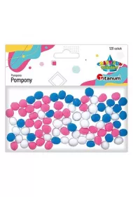 Titanum Pompony poliestrowe mix 10mm