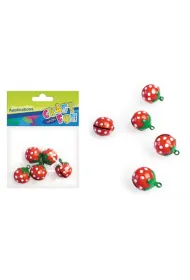 Aplikacje dekoracyjne dzwoneczki truskawki Craft with Fun