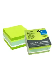 Kostka Fluo bazylia 75x75 mm 450 kartek