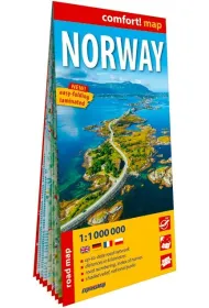 Norwegia laminowana mapa samochodowo-turystyczna 1:1 000 000