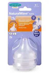 Lansinoh Smoczek NaturalWave wolny przepyw 2 szt.
