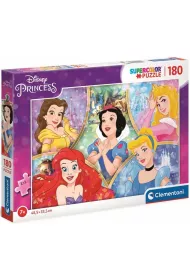 Puzzle 180 el. Supercolor. Ksiniczki Clementoni
