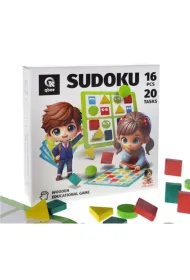 Dra drewniana Sudoku geometryczne 16el Qbee