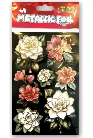 Naklejki foliowe Metalic Double Flowers PENMATE