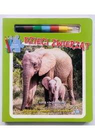 Dzieci zwierz�t. Ksi��eczki z puzzlami, kolorowankami i kolorow� kredk�