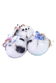Brelok z pomponem Kr�wka mix HAPPY COLOR