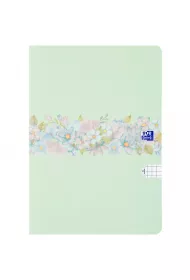 Brulion Oxford Flower szyty B5 Mix kratka 96 kartek
