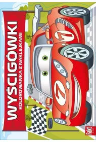 Wy�cig�wki. Kolorowanka z naklejkami