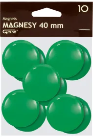 Magnesy Grand 40 mm zielone op. 10 sztuk