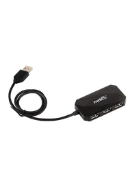 Natec Hub USB 4-porty LOCUST USB 2.0 Czarny