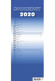 Kal 2020 Slim Notatnikowy niebieski