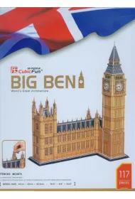 Puzzle 116 el. 3D Zegar Big Ben Cubic Fun