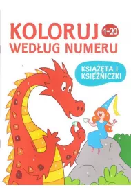 Koloruj wed�ug numeru - Ksi��eta i Ksi�niczki