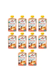 Holle Mus Brzoskwiniowa panda (brzoskwinia - morela - banan - orkisz) od 8 miesi�ca Demeter Zestaw 10 x 100 ml Bio
