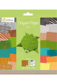 Avenue Mandarine Papier origami Zoo 20x20 cm, 60 arkuszy