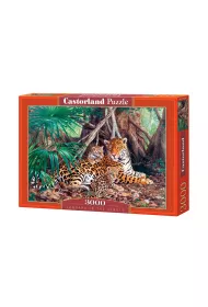 Puzzle 3000 el. Jaguary w d�ungli Castorland