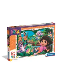 Puzzle 104 el. Maxi SuperColor. Dora Clementoni