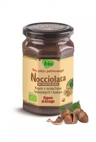 Nocciolata Krem z orzech�w laskowych i kakao bez dodatku mleka bezglutenowy 250 g Bio