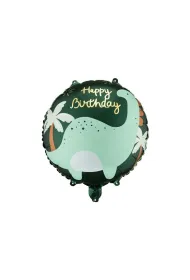 PartyDeco Balon foliowy pastylka Brontozaur 35x35cm