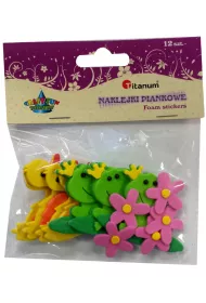 Titanum Naklejki piankowe 3D kaczki, �aby, kwiatki 12 szt.