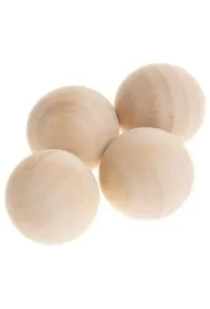 Brewis Drewniane kulki bez otworu naturalne 30mm 4 szt.