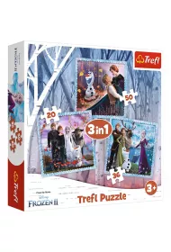 Puzzle 3w1 Magiczna opowie Frozen 2 Trefl