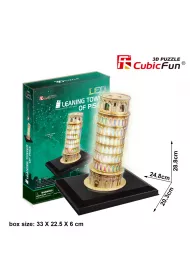 Puzzle 3D 15 el. Led Krzywa wie�a Cubic Fun