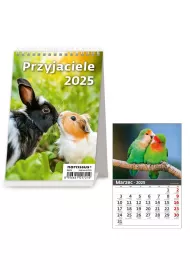 Helma Kalendarz 2025 Biurkowy pionowy Przyjaciele miesiczny