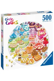 Puzzle okr�g�e 500 el. Circle of Colors. Paleta kolor�w. Desery Ravensburger
