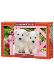 Puzzle 1500 el. White Terrier Puppies Castorland