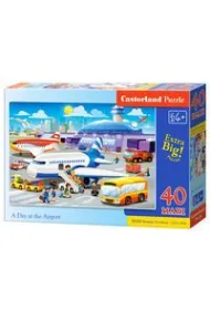 Puzzle 40 el. Dzie� na lotnisku Castorland
