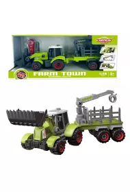 Traktor z �y�k� i przyczep� do skr�cania Askato