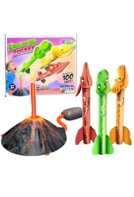 Wyrzutnia dinozaur�w wulkanicznych rakiety pianka LeanToys