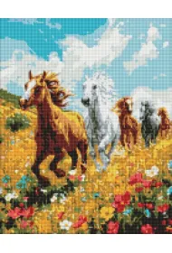 Ideyka Diamentowa mozaika - Polowa harmonia 40x50cm