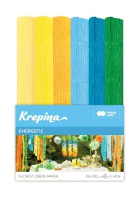Happy Color Krepina marszczona 25x100cm Energetic 6 kolor�w