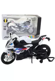 Motocykl metalowy ze �wiat�em i d�wi�kiem 1:12 LeanToys