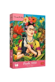 Puzzle 1000 el. Frida Kahlo: Portret w d�ungli Trefl