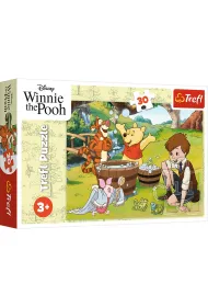 Puzzle 30 el. Dzie� z Puchatkiem Trefl