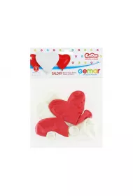 Gemar Balony Premium Serca bia�e i czerwone 5 szt.