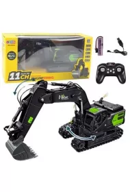 Koparka g�sienicowa RC 2.4G 11CH czarna LeanToys