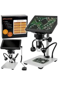 Mikroskop cyfrowy pilot przewodowy 1200X LCD HD LeanToys