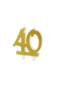 PartyDeco �wieczka urodzinowa 40 7.5cm