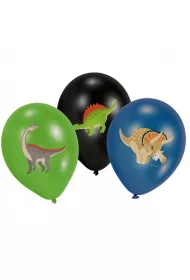 Amscan Balony lateksowe Wesoe Dinozaury 28cm