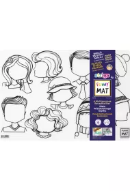 Strigo Funny Mat Transparent - Twarze 48x33.5 cm