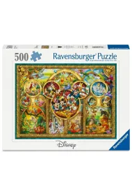 Puzzle 500 el. 2D �wiat Disneya Ravensburger