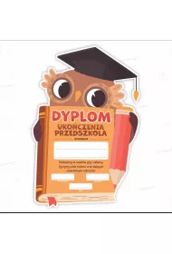 LearnHow Dyplom ksztat ukoczenia przedszkola sowa 5 szt.