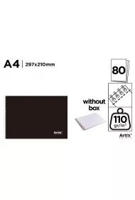 Artix Blok rysunkowy A4/80K 110g
